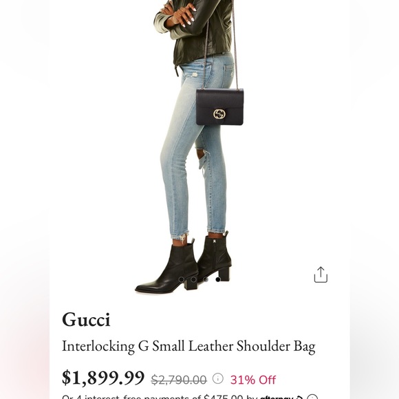 Gucci Interlocking G small leather shoulder bag - Picture 5 of 8